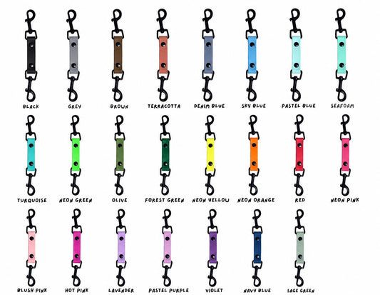 8" Dog Safety Clip / Backup for Prong Collars, Waterproof, Custom Hardware