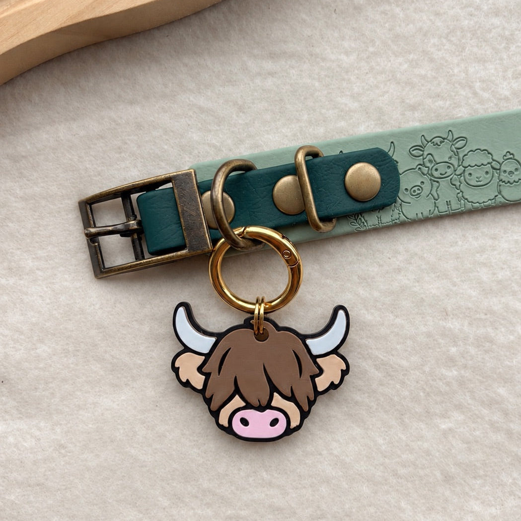 Highland Cow Tag - TagLab & Serendipity Dogwear Co. Collab