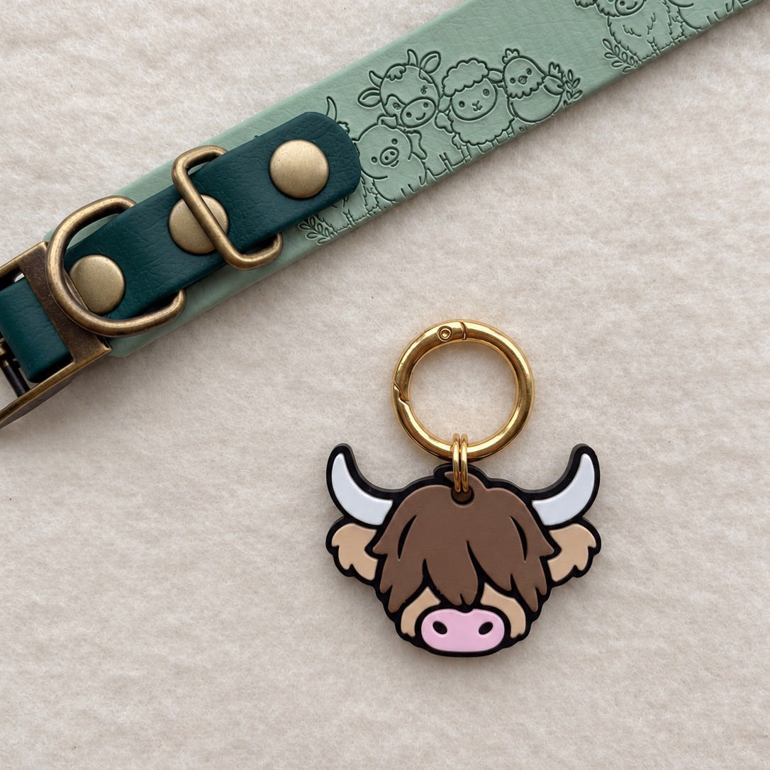 Highland Cow Tag - TagLab & Serendipity Dogwear Co. Collab