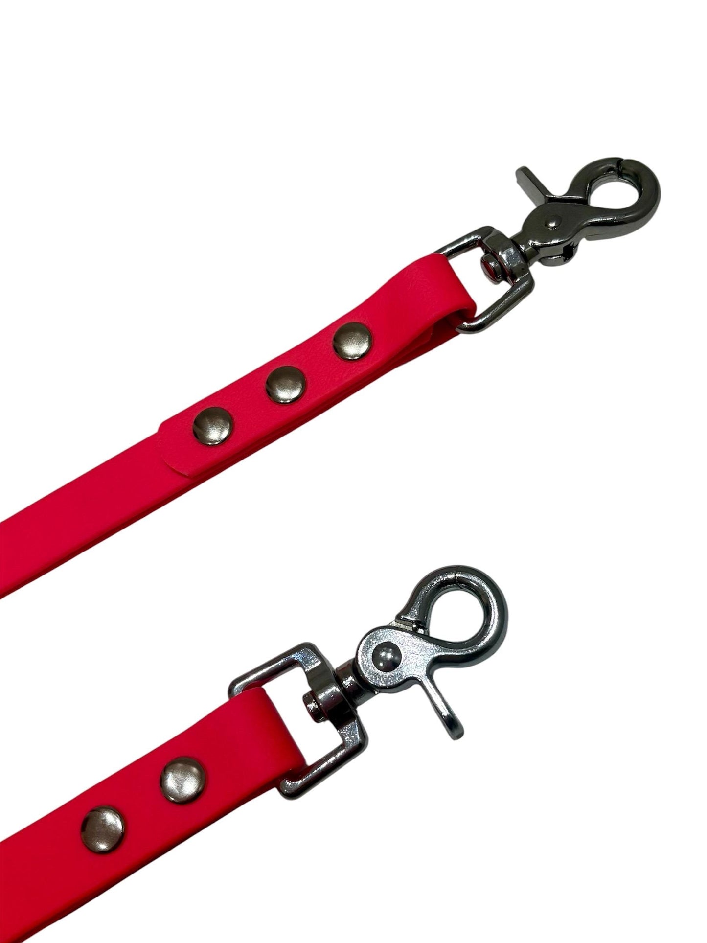Waterproof Dog Grooming Noose with Extender and Belly Strap: Easy-Clean Webbing Silver Hardware