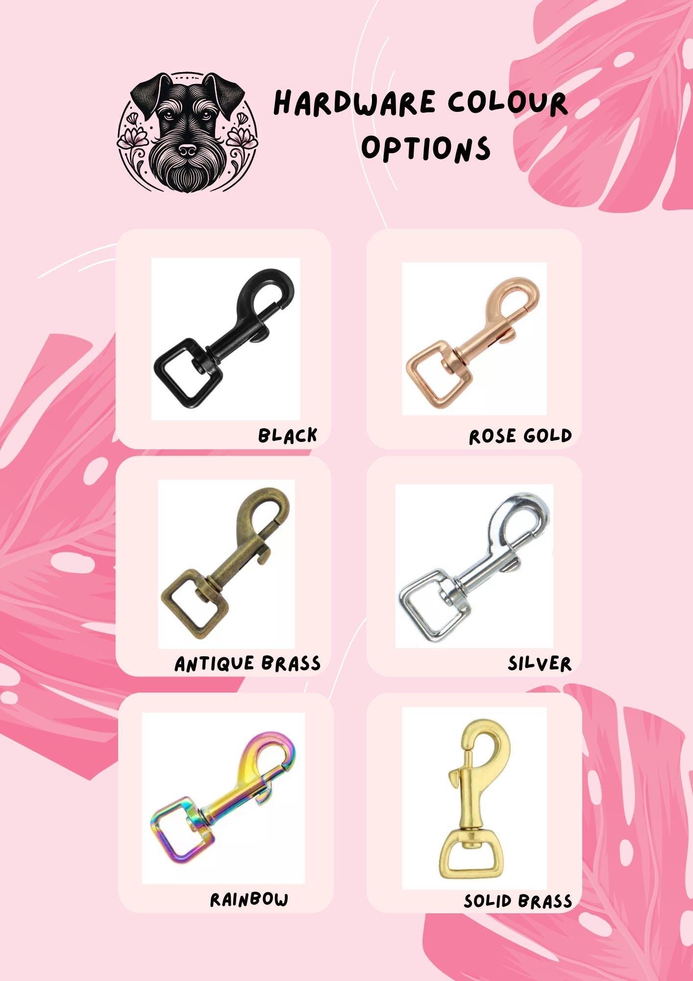 Waterproof Lead Regular (20mm Wide) Dog Lead with Choices of Colour & Hardware
