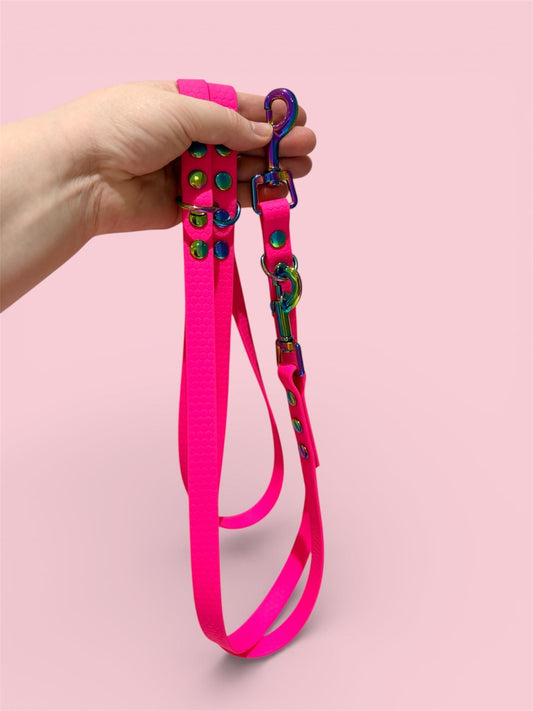 Waterproof Hexa Multiway Training Lead: Double Ended Adjustable Hands-Free Dog Leash