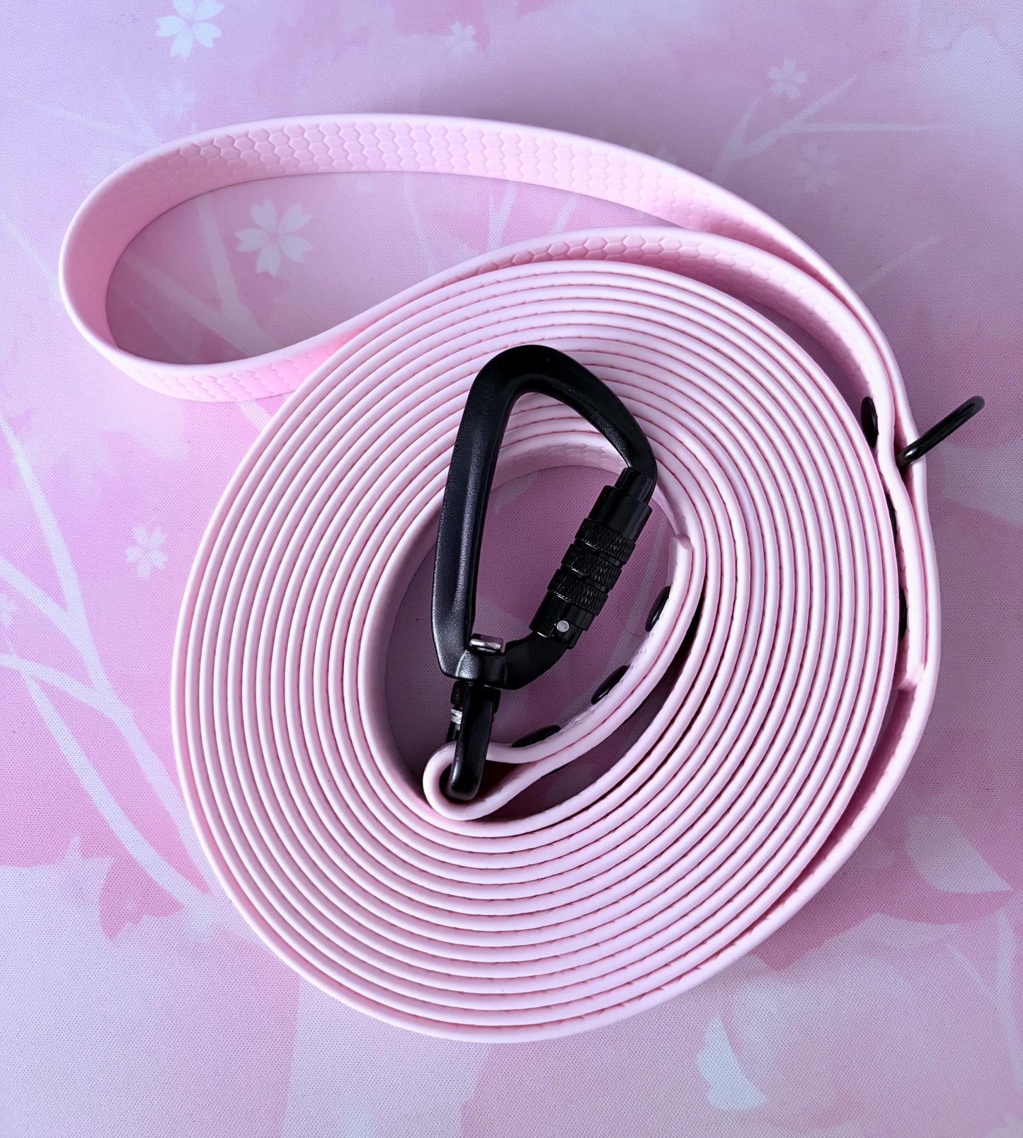 Waterproof Hexa Dog Long Line Lead: Grippy Training Leash, Choice of Color & Hardware
