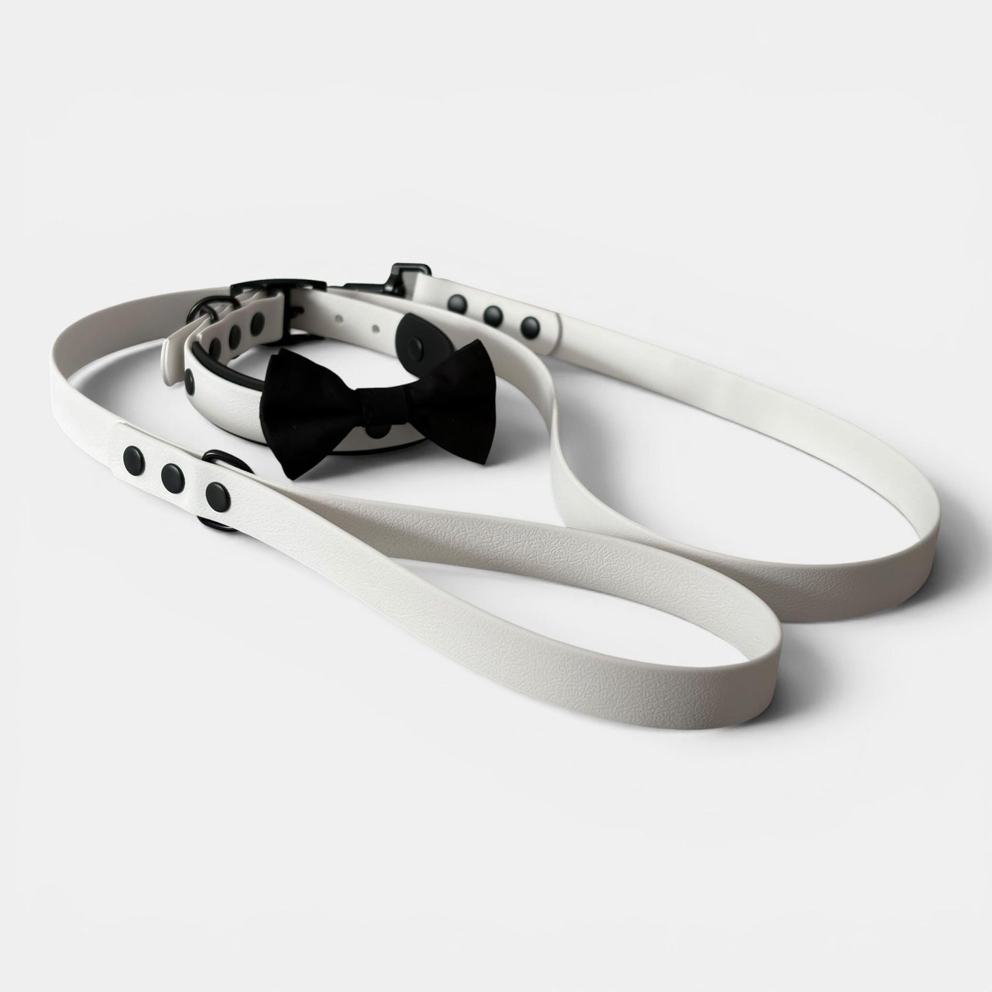 Wedding Dog Collar, Lead & Dickie Bow Set | Best Man Dog Outfit | Groomsman Dog Accessories | Formal Dog Wedding Attire