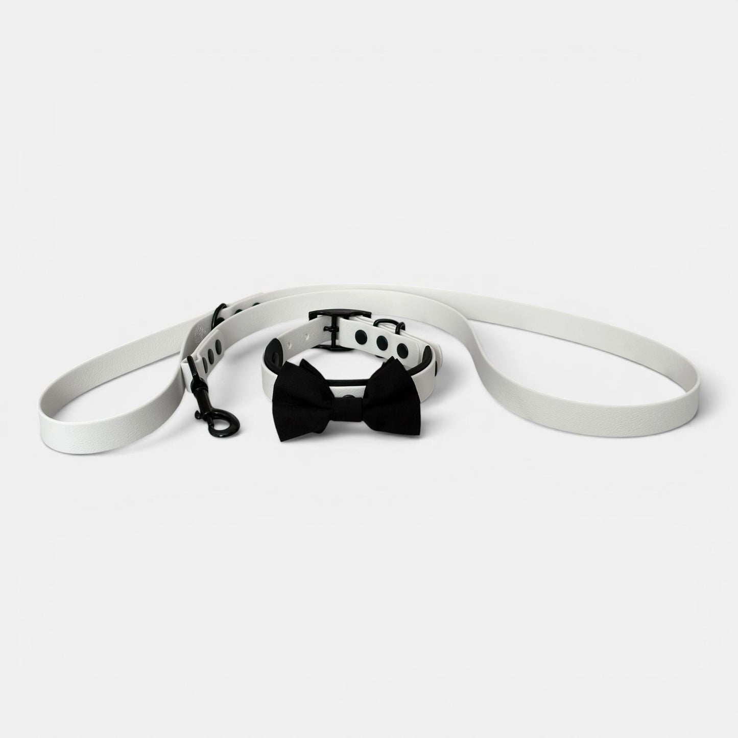 Wedding Dog Collar, Lead & Dickie Bow Set | Best Man Dog Outfit | Groomsman Dog Accessories | Formal Dog Wedding Attire